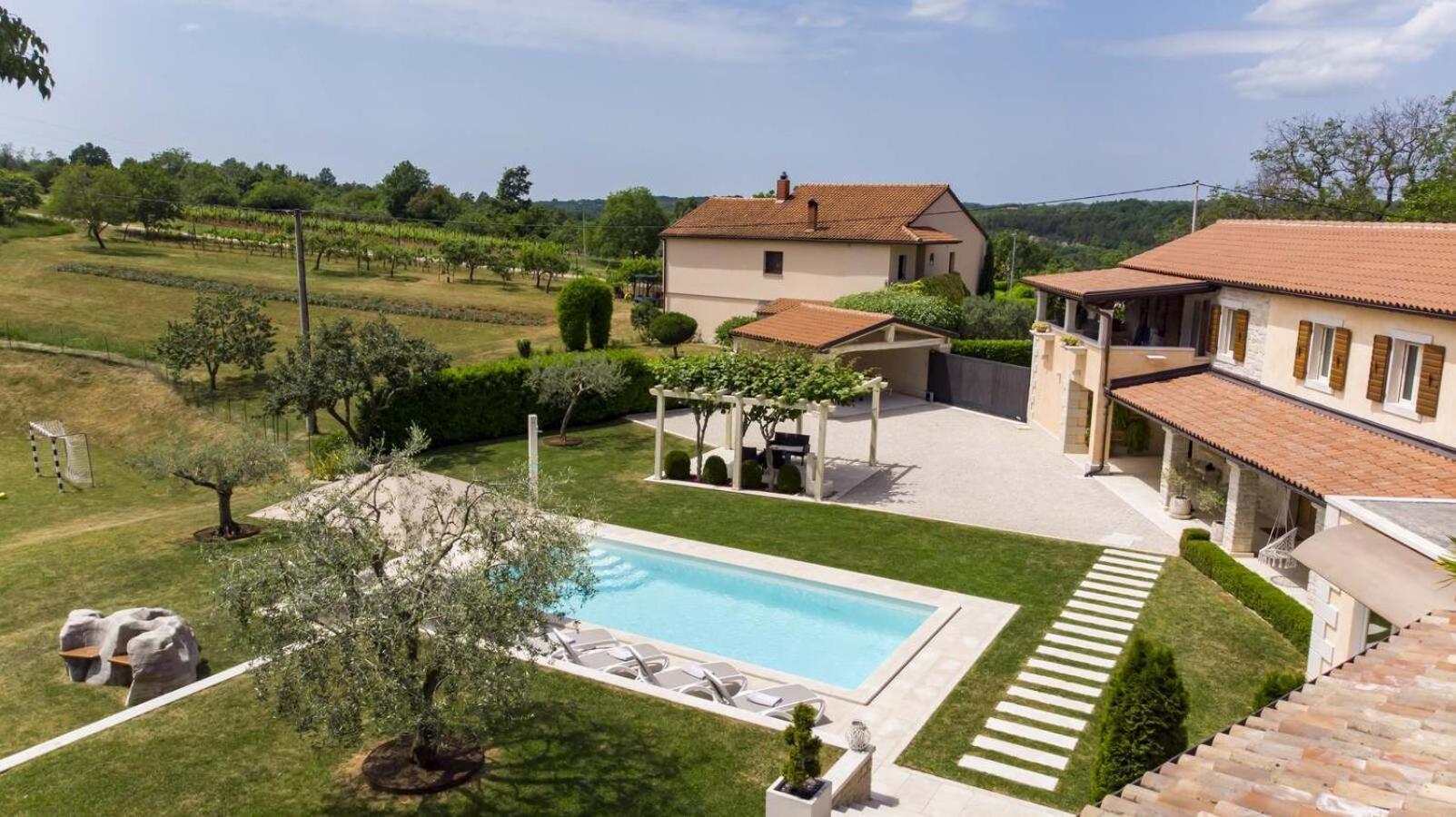 Villa Viscum In Central Istria For 8 Persons With Large Garden - Pet Friendly Pazin Exterior photo